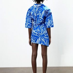 Zara skirt set- blue